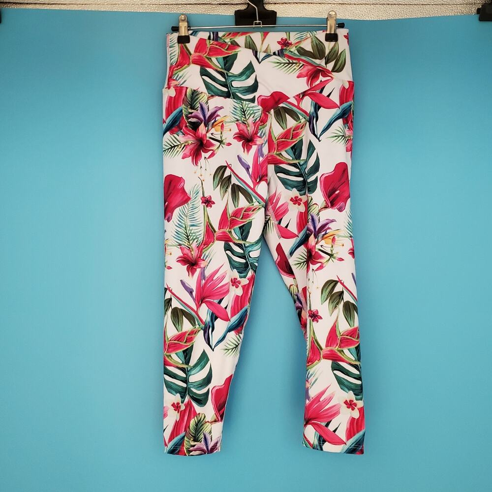 Evolution and Creation Legging Size Large Floral Cropped